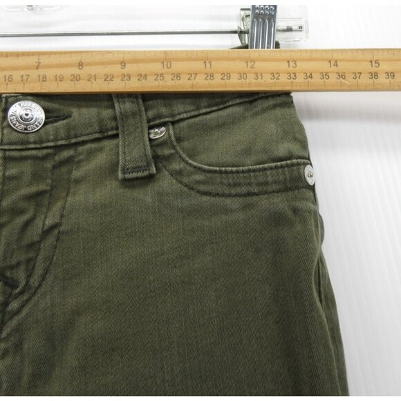 True Religion Jeans 25 Olive Legging Skinny Denim Stretch Lyocell * - Picture 5 of 14